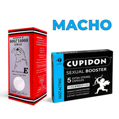 Macho Kit - DOOZ 14000 Delai Sprai & Cupidon 5 kapsula za erekciju recenzije i popusti sexshop