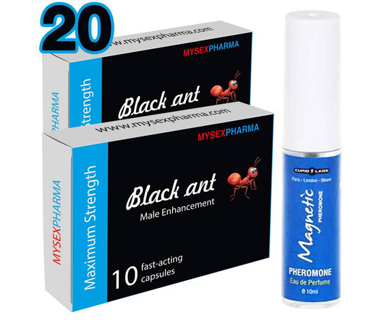 Black Ant 20 kapsula za erekciju + poklon parfem sa feromonima za muškarce recenzije i popusti sexshop