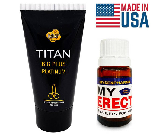 Promo paket Titan Gel za povećanje + MiErect kapsula za jaku erekciju recenzije i popusti sexshop