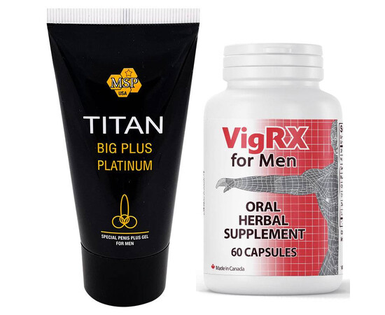 VigRKS pilule za povećanje i erekciju 60 kapsula + Titan gel za povećanje penisa recenzije i popusti sexshop