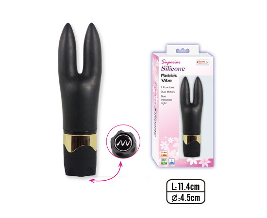 Vibrator Silicone Dual Black Rabbit recenzije i popusti sexshop