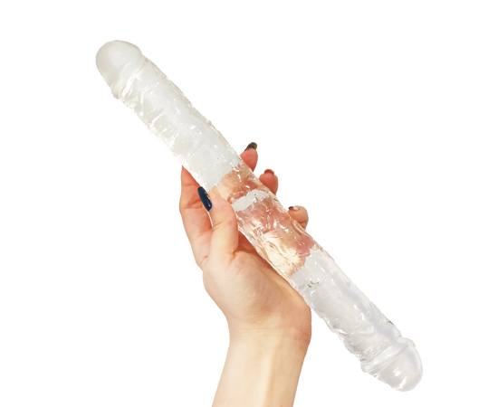 Dvostruki providni dildo Dildo Clear 31cm recenzije i popusti sexshop