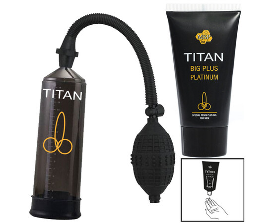 Titan komplet za povećanje penisa - Titan Gel + Titan Penis Pump recenzije i popusti sexshop